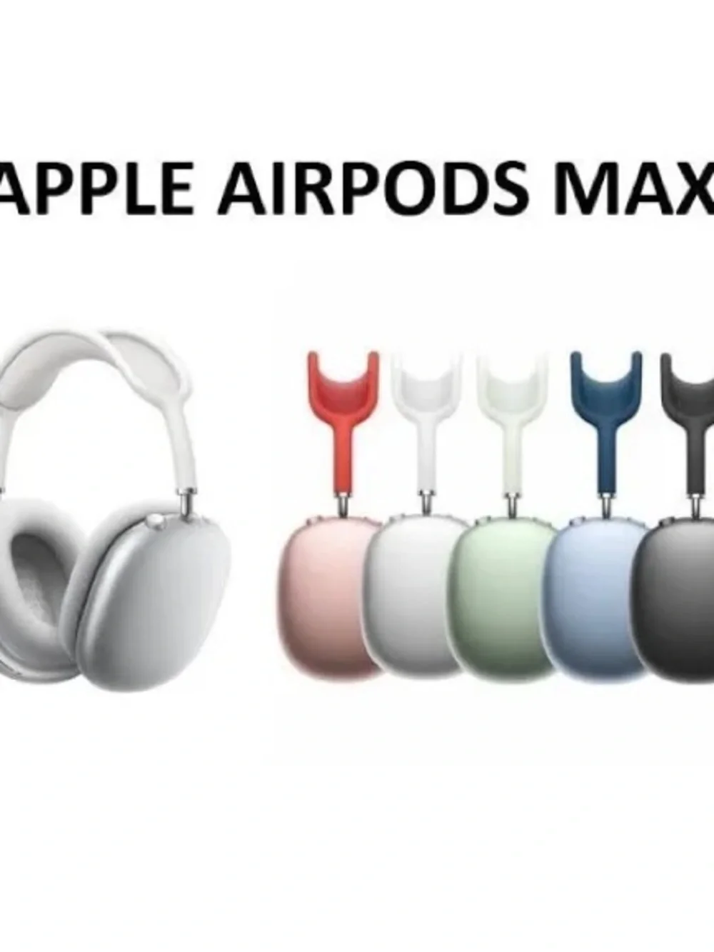 Apple AirPods Max Headphones in Silver and Multiple Accent Colors